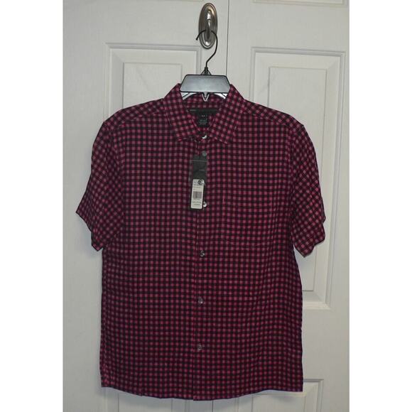 Marc by Marc Jacobs Mens Short Sleeve Button Up Shirt in Hottest Pink Small $188 - Picture 1 of 3